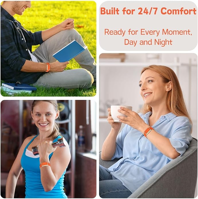Vanet Nylon Straps Compatible for Polar Loop Bands/Polar 360 Replacement, Elastic Woven Strap Breathable Sport Adjustable Stretchy Braided Hook & Loop Wristbands for Visible Armband 2.0 [NO Tracker]