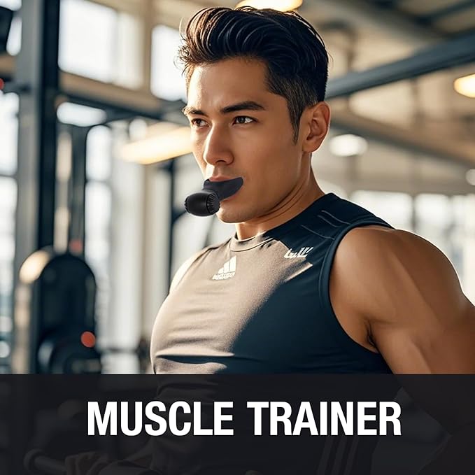 Portable Breathing Trainer with Adjustable Resistance Settings Muscle Trainer Exercise Device Resistance Trainer to Improve Breathing Capacity Enhance Muscle Training Strength
