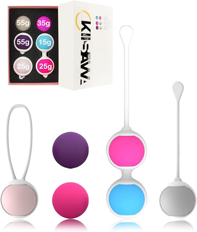 6PCS Pick Solid Gravity Shrinkage Kegel Trainer Set, Food-Grade Silicone: Kegel Exerciser, Pelvic Floor Muscle