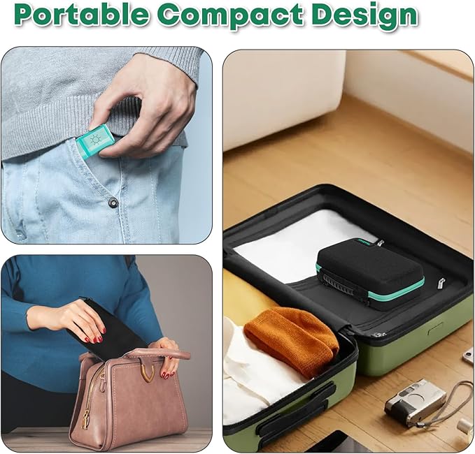 Monthly Pill Organizer 2 Times a Day with Weekly Pill Bag, 30 Day Pill Organizer 2 Times a Day with 32 Compartments, Monthly Stickers, Shoulder Strap, Hard Travel Case Medicine Vitamins Case