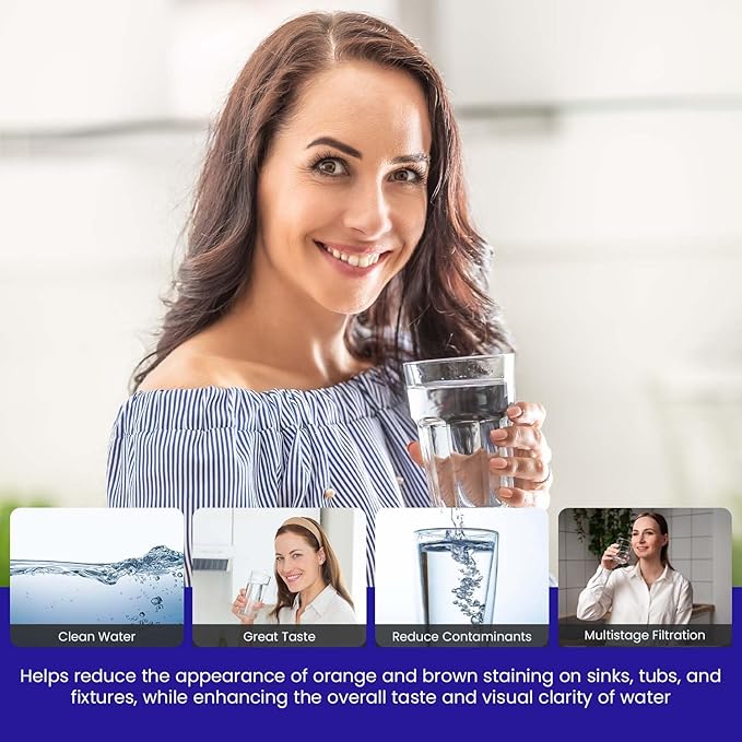 Crystal Quest Lead Water Filter Cartridge – Advanced Lead & Cyst Filtration, Durable PP Build, Steady Flow, Easy Installation, Long-Lasting Use, Fit for Crystal Quest Systems - 2-7/8" x 20"