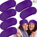 6 Pack Blindfold Eye Mask Cover Sleep Mask for Party Games Travel Sleep Team Build Party Supply with Adjustable Strap for Women Men Kids, Purple