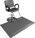 Rhino Mats, Rhino Hide Salon Mat, Non-Slip Standing Cushioned Comfort Anti-Fatigue Mat for Salon, Barbershop, or Spa (Gray, Rectangle 3' x 3.5' x 7/8")