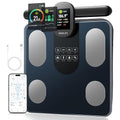 Scale for Body Weight, 8 Electrode Smart Bathroom Scale with BMI Body Fat Muscle Mass 28 Full Body Composition, High Precision Digital Weight Scale with Handle Display, Rechargeable, 400 lbs