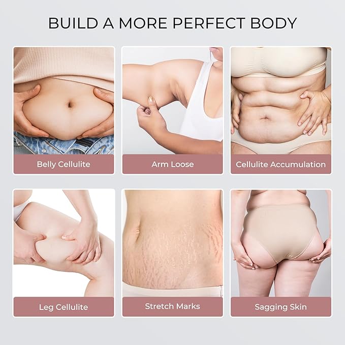 Cellulite Massager Body Sculpting Machine, Electric Body Toning & Cellulite Massager for Skin Tightening, Body Contouring Machine for Belly, Waist, Arms, Buttocks, Legs