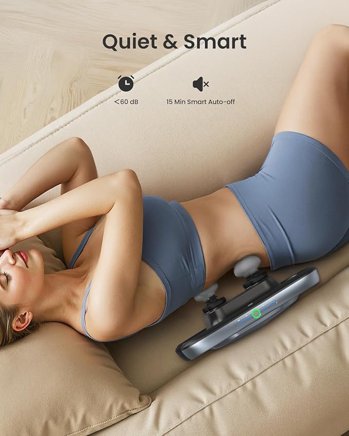 RENPHO Massage Gun Deep Tissue, Handheld Neck Massager with Replaceable 4-Head and Plate, Muscle Percussion Massage Tool for Neck, Back, Back Massager for Women Men, Quad, HSA Approved