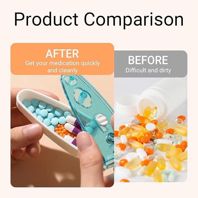 2PCS Pill Popper for Blister Packs, Pill Extractor, Medication Organizer Tool for Easy Medication Access, Ideal for Elderly and Travel Use