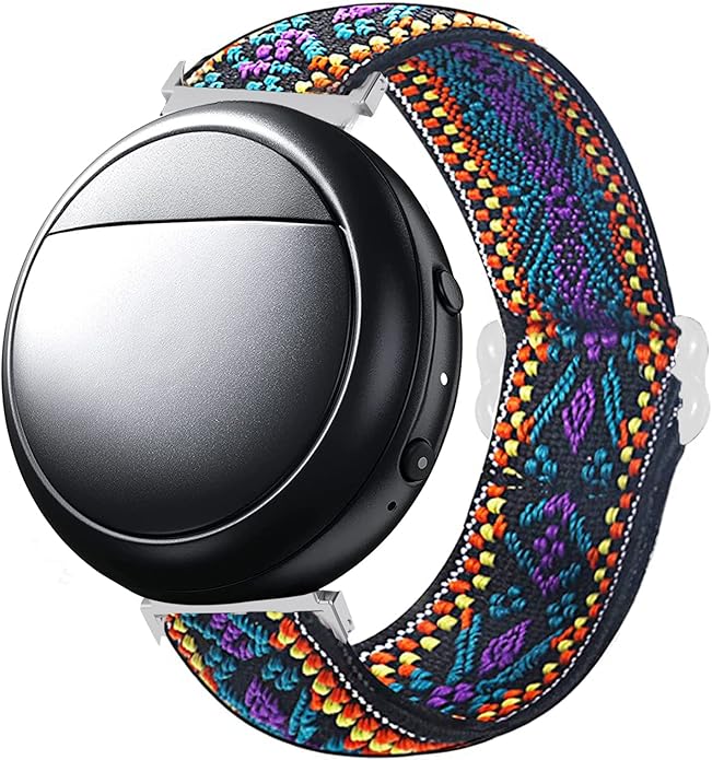 Lamshaw Compatible for Embr Wave 2 Band, 18mm Stretch Elastics Nylon Adjustable Replacement Strap Accessories Compatible for Embr Wave 2 Thermal Wristband