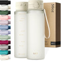 KIVY Slim Water Bottle 50oz with Leakproof Flip Lid [Lightweight & Shatterproof] Fits Backpack & Cupholder for Travel, Sports, School - Extra large water bottle no straw - 1.5 Liter water bottles