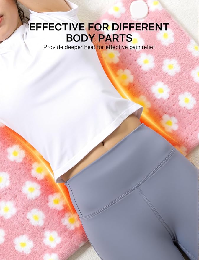 ALLJOY King Size Heating Pad for Back Pain Relief, 33”x 17” Extra Large Heating Pad for Period Cramps, FSA Eligible HSA, Portable Heat Pad for Neck and Shoulders, Birthday Gifts for Women Men Mom Dad