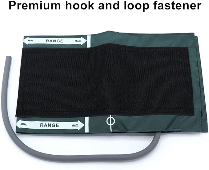 Universal NIBP Cuff with BP12 Connector for Adult, 25-35 cm Reusable Single Tube Nylon Replacement BP Cuff with Inner Airbag for Blood Pressure Monitor Machine