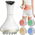 Lymphatic Drainage Massager for Body Sculpting & Cellulite – Body Sculpting Machine & Anti Cellulite Massage Tool for Stretch Marks with 4-Color Light, Pulse, Heat & Vibration for Waist, Legs & Arms