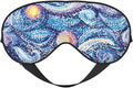 Abstract Blue Night Sky Sleep Mask Eye Mask with Adjustable Strap Eye Sleep Shade Cover Blocks Light for Women Men Airplane Travel Nap