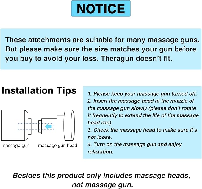 AiRelax Massage Gun Attachments for Hypervolt Go, Upgraded 15 PCS Massager Heads to Meet Different Needs for Deep Tissue Muscle Massage Gun, Plug-n-Play MassageGun Accessories Easy to Use.