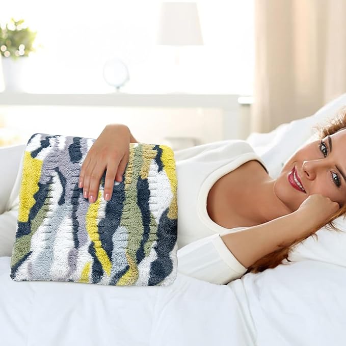 Heating Pad for Back Pain Relief - 12 Heating Levels-8 timer settings - Gifts for Women, Gifts for Men, Hot Heated Pads, Washable (XL 12"x24" Camouflage) - MCH