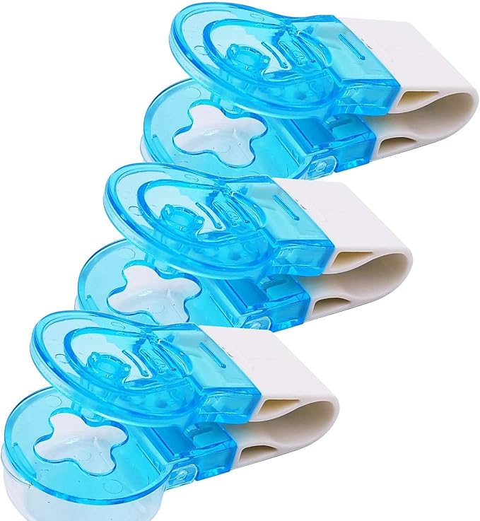 Portable Pill Remover Tool with Storage Case - 3-Pack Easy Push Blister Pack Opener, Mini Tablet Dispenser Gadget for Elderly, Travel, Arthritis Assistance (Blue)