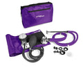 Lumiscope Professional Blood Pressure Kit - Stethoscope, Manual BP Cuff, Sphygmomanometer - Grape