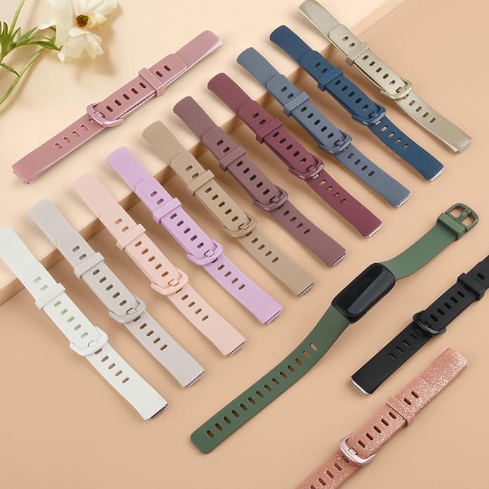 3 Pack Silicone Bands Compatible with Fitbit Inspire 3 Bands for Women Men, Adjustable Replacement Sport Wristbands Straps for Fitbit Inspire 3 Fitness Tracker