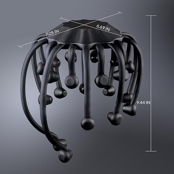 Electric Scalp Massager, 360° Octopus Head Massager Automatic 5 Modes Scalp Stress Relax Device