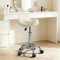 Saddle Stool with Ring Pedal, Adjustable Hydraulic Rolling Chair with Wheels for Medical, Massage, Salon, Spa, Kitchen, and Drafting Use