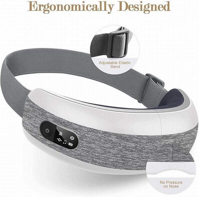 Eye Massager with Heat for Relief,Heated Eye Mask with Music Eye Care Device for Eye Strain,Great Gift Idea