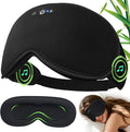 3D Sleep Headphones with Bluetooth 5.4 Sleep Mask, Bamboo Cotton Music Wireless Bluetooth Eye Mask for Sleeping, Earphones HD Speaker Microphone for Travel, Gifts for Men Women, Removable