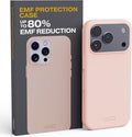 WAVEBLOCK EMF Protection Silicone iPhone Case Compatible with iPhone 17 Pro, Radiation Blocker, 5G Shield Reduction, Lightweight, USA Patented and Tested in FCC Lab, Pink