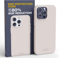 WAVEBLOCK EMF Protection Silicone iPhone Case Compatible with iPhone 15 Pro Max, Radiation Blocker, 5G Shield Reduction, Lightweight, USA Patented and Tested in FCC Lab, Stone