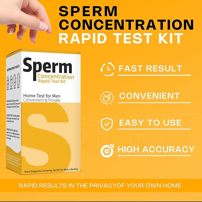 Male Fertility Home Test Kit for Men-Trak Plus Male Fertility Testing System- Easy to Read Results, Over 98% Accurate - Shows Normal or Low Sperm Count