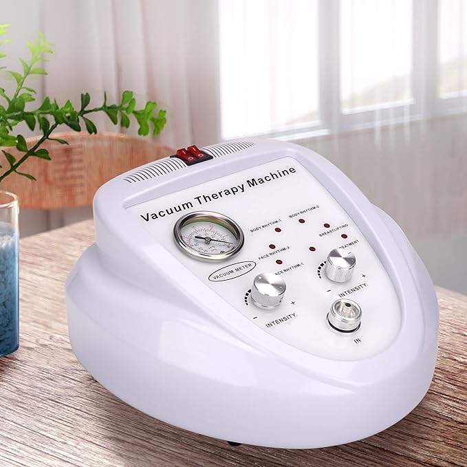 Yofuly Vacuum Therapy Machine, Multifunctional Vacuum Therapy Cupping Machine, Vacuum Cupping Machine with 30 Vacuum Cups and 3 Gua Sha Handles | 0-70 cmHg