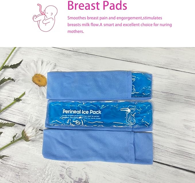 Reusable Perineal Cooling Pad for Postpartum and Hemorrhoid Pain Relief,Instant Perineal Cold Pack,Vaginial Ice Pack for Pain Relief (Color-Pink)
