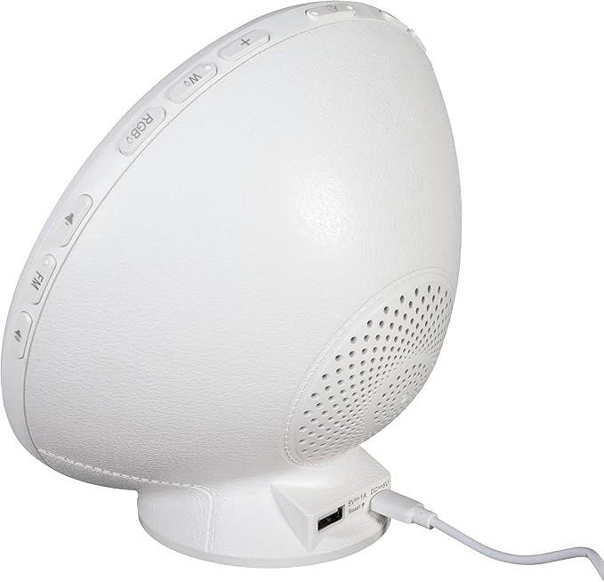 OttLite Wake Up Light with White Noise Sound Machine, Color Changing, Sunrise Simulation, 7 Wake Up Sounds, Snooze Function, Smart Alarm Clock for Heavy Sleepers, Sunlight Lamp with USB Charging Port