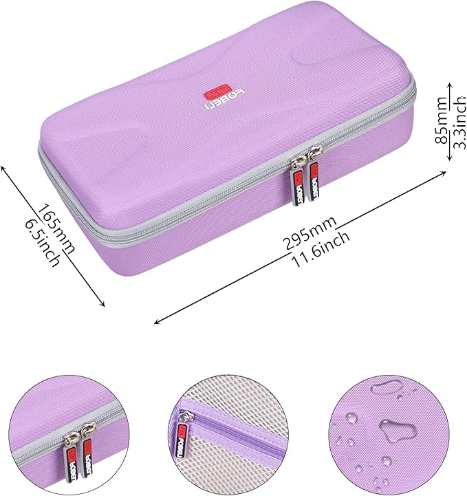 FBLFOBELI Hard Storage Case Compatible with NuDerma/for Houzzi/for Signstek/for APREUTY/for FAZJEUNE/for NewWay Professional Clinical Portable Handheld High Frequency Skin Wand Machine (Purple)