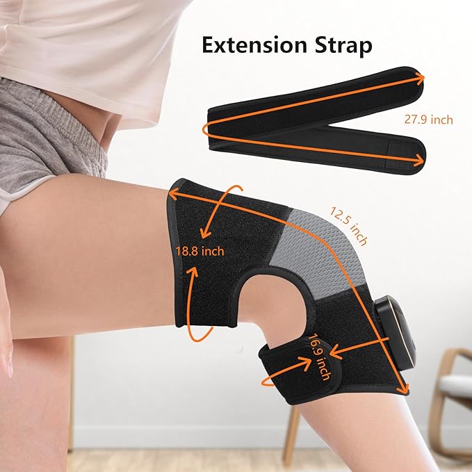 TUOB Red Light Therapy for Knee, 660nm & 850nm Red Infrared Light Therapy with Cordless Rechargeable Controller, Portable Light Therapy Device for Knee Elbow Shoulder Pain Relief