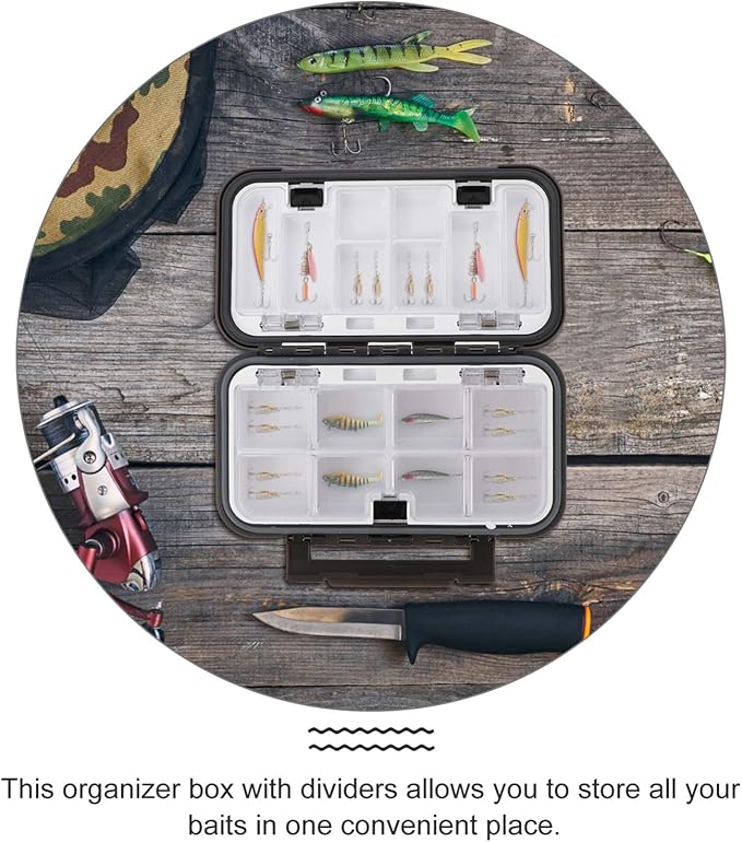 EXCEART Travel Medicine Kit Mini Pill Organizer 8 Compartments Travel Medicine Box Case Pill Box Medicine Pill Tablet Capsule Organizer for Fish Oil Supplement Tool Chest Organizer