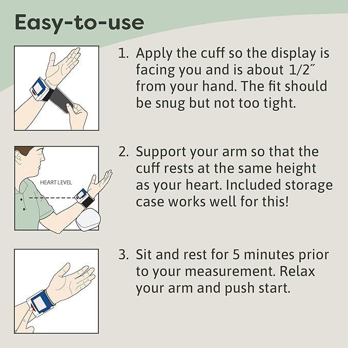 Microlife Wrist Blood Pressure Monitor, Automatic Portable Digital Blood Pressure Machine, Adjustable Cuff Fits Most – 5.3" - 7.7", Pulse Reading/Irregular Heartbeat Detector, Includes Carrying Case