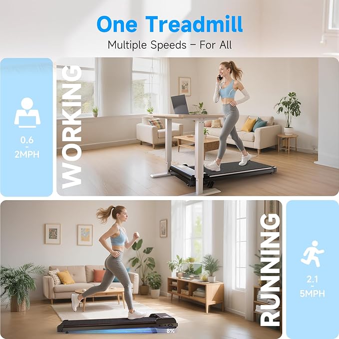 Incline Walking Pad with Handle Bars, 3.5HP Foldable Portable Treadmills for Home Office, Low Noise <40dB Under Desk Treadmill with 330LB Capacity, Wide Running Belt with Remote Control & LED Display