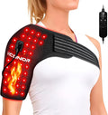 Viconor Red Light Therapy for Shoulder Pain Relife, Infrared Light Therapy for Body with Massage, Improve Joint Muscle, 660nm & 850nm Red Light Shoulder Wrap, Black1