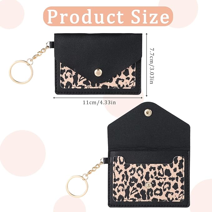 1 Pack Birth Control Pill Case Sleeve Packet 4.3 X 3 Inch PU Leather Wallet Pill Holder Privacy Protection Birth Control Pill Wallet with Key Ring for Pill Card Organizer, Black