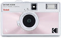Kodak Ektar H35N Half Frame Film Camera, 35mm, Reusable, Focus-Free, Bulb Function, Star Filter, Coated Lens(Film & Battery not Included)(Glazed Pink)