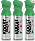 Boost Oxygen Medium Natural 5L Canister | Respiratory Support for Aerobic Recovery, Altitude, Performance & Health (3 Pack)