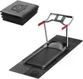 HAPBEAR Treadmill Mat – 68"x24"x1/5" Thick Non-Slip Foldable Exercise Equipment Mat for Walking Pad, Weight Bench & Treadmill – Shock Absorbing Floor Protector for Home Gym, Carpet & Hardwood Floors