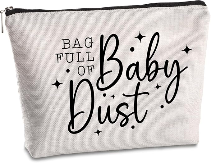Baby Dust IVF Warrior Makeup Bag - IVF Medication Organizer - TTC & IUI Gifts