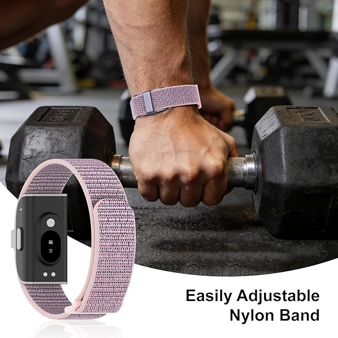 Nylon Loop Sport Replacement Strap Compatible with Hume Band,Adjustable Soft Bands for Women Men,Breathable Wristband for Fitness Tracker