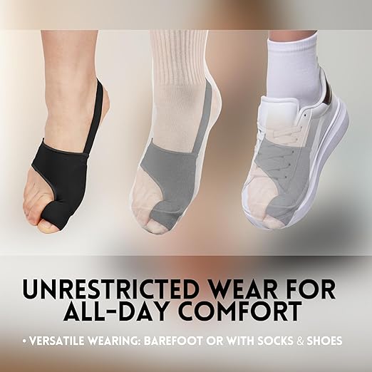 2 PCS Bunion Corrector for Women & Men - Big Toe Straightener with Splint & Pads,Breathable & Comfortable Big Toe Alignment Splint,Bunion Pain Relief Socks for Day/Night Support