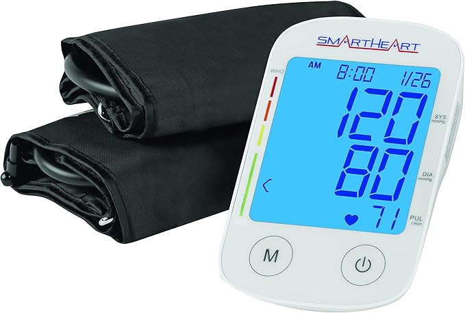 Veridian Multiple Sizes Arm Home Automatic Digital Blood Pressure Monitor 1-Tube White 1 Each