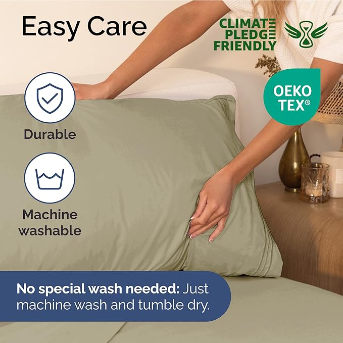 Full Size 4 Piece Sheet Set - Extra Soft, Breathable And Cooling Sheets - Hotel Luxury Durable Bed Sheets for Women & Men - Deep Pockets, Easy-Fit & Wrinkle-Free Sheets - Taupe Oeko-Tex Bed Sheet Set