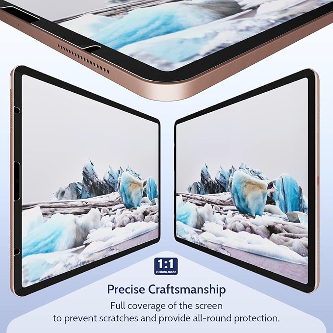 2 Pack Magnetic Screen Protector for iPad Pro 12.9 Inch 2018-2022, Feel Like Writing Drawing On Paper, Removable Matte Anti Glare