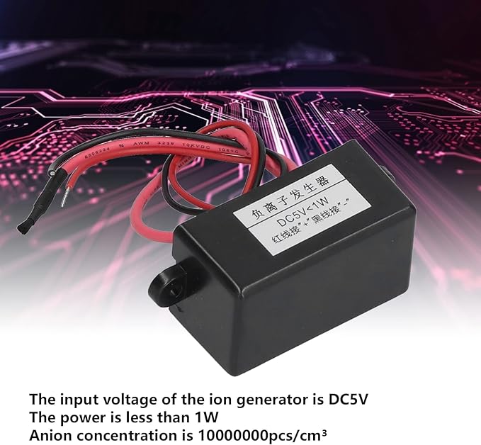 GLOGLOW Ionizer Generator Module, Air Purifier Ion Generator Mini Negative Ion Generator Air Purifier Ionizer Module for Water Dispenser DC5V