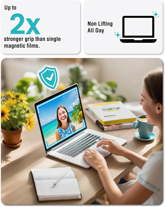 F FORITO Magnetic Anti Blue Light Screen Protector Compatible with MacBook Pro 16 inch (2019-2020, A2141), Bubble-Free Install, Removable & Reusable Anti Glare Matte Laptop Screen Shield